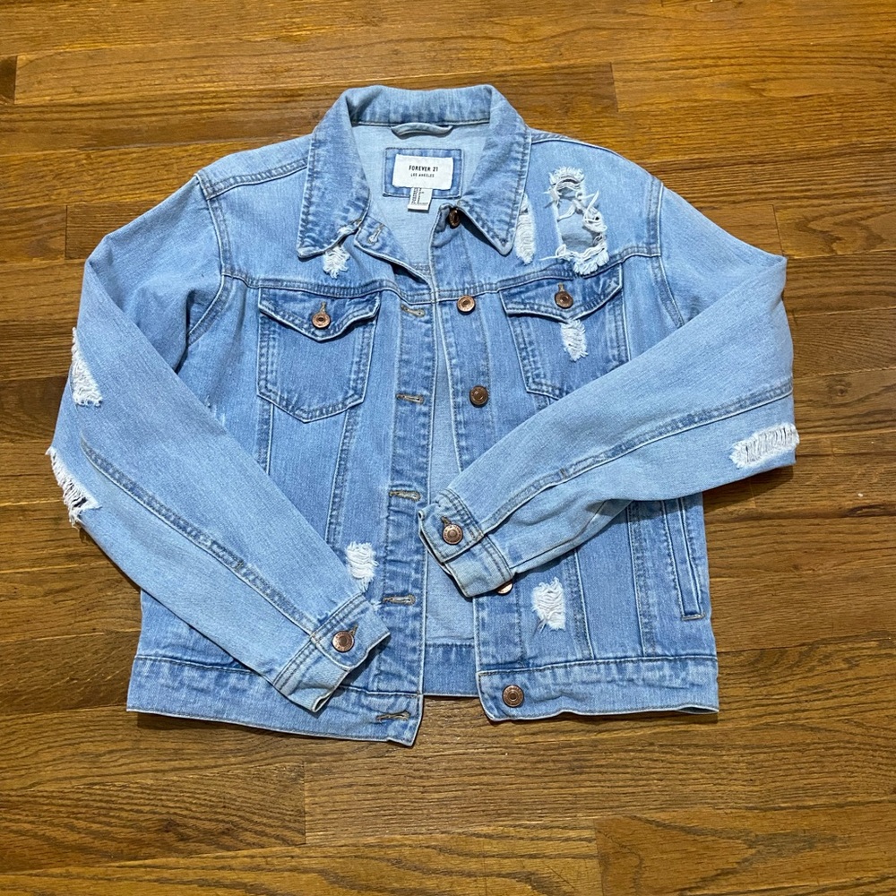 Distressed Denim Jacket
